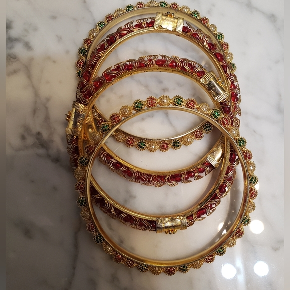 Coomi gold plated bangles/bracelets - Picture 2 of 14